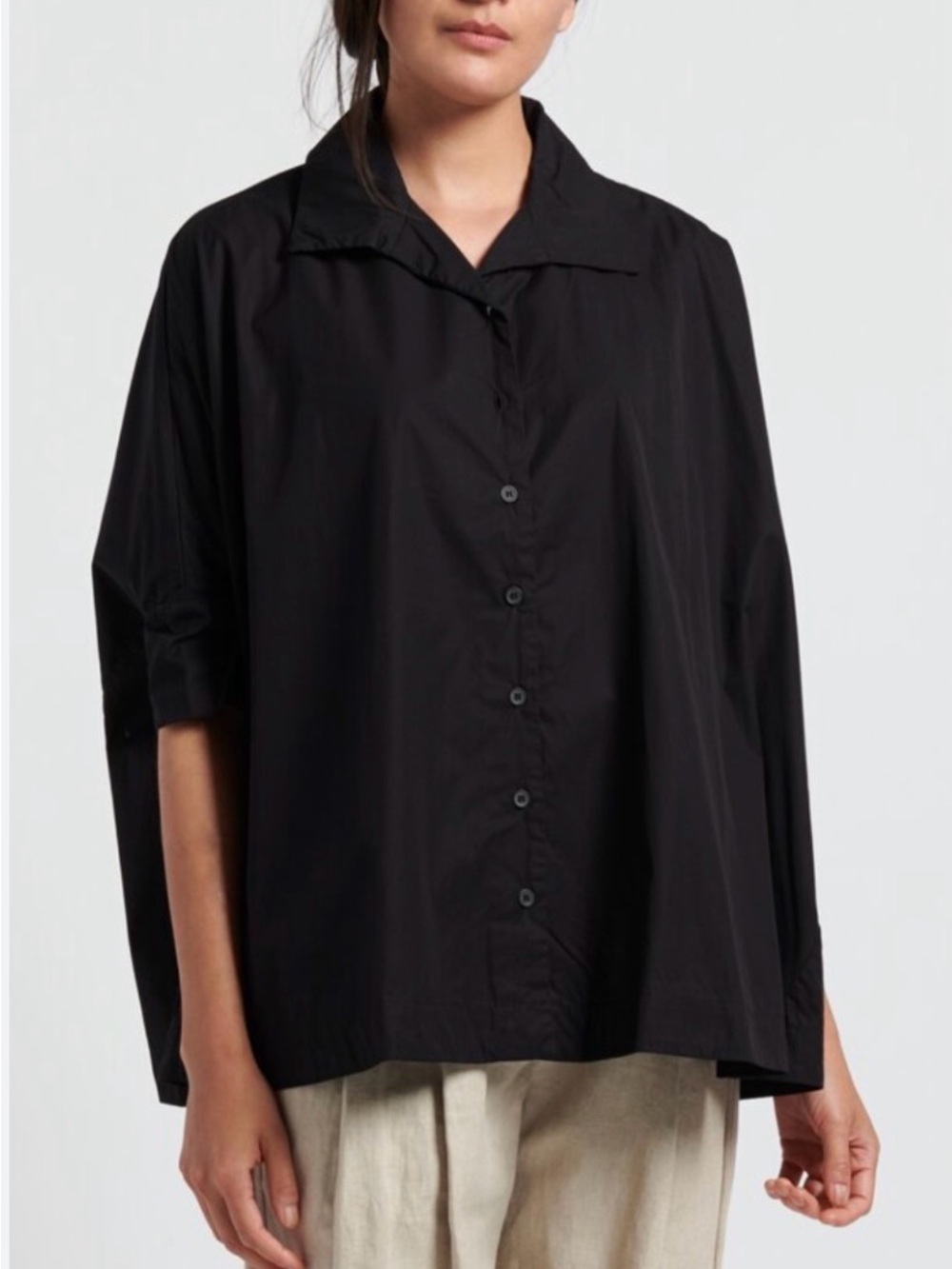 Ozai N Ku Zoe Oversized Button Down Blouse